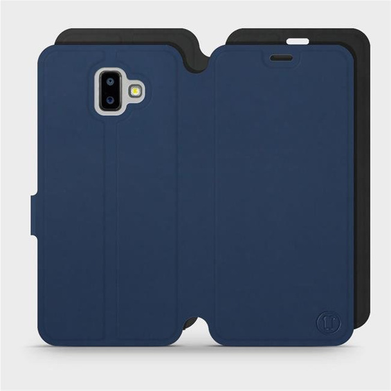 Hülle für Samsung Galaxy J6 Plus 2018 - Farbe Marine mit Schwarz