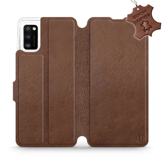 Hülle für Samsung Galaxy A41 - Farbe Brown Leather