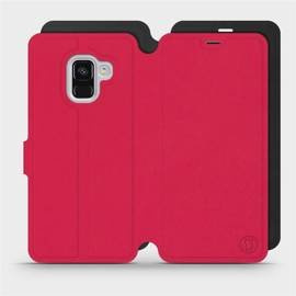 Hülle für Samsung Galaxy A8 2018 - Farbe Rot mit Schwarz