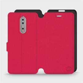 Hülle für Nokia 8 - Farbe Rot mit Schwarz