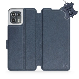 Hülle für Motorola Edge 20 Lite - Farbe Blue Leather