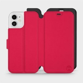 Hülle für Apple iPhone 12 - Farbe Rot mit Schwarz