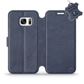 Hülle für Samsung Galaxy S7 - Farbe Blue Leather
