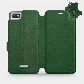 Hülle für Xiaomi Redmi 6A - Farbe Green Leather