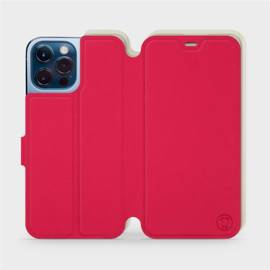 Hülle für Apple iPhone 13 Pro Max - Farbe Rot mit Platin