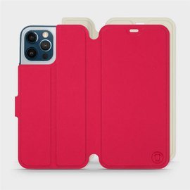 Hülle für Apple iPhone 12 Pro Max - Farbe Rot mit Platin