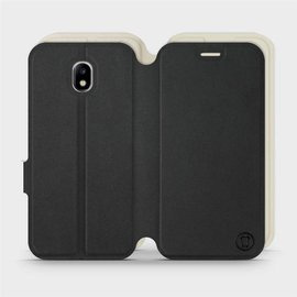 Hülle für Samsung Galaxy J3 2017 - Farbe Schwarz mit Platin