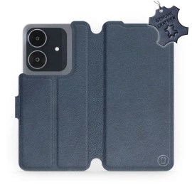 Hülle für Realme Note 60 - Farbe Blue Leather