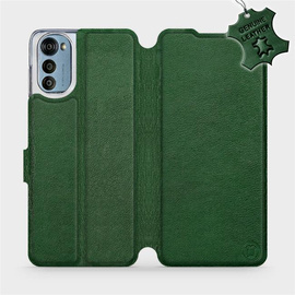 Hülle für Motorola Moto E32s - Farbe Green Leather
