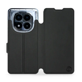 Hülle für Xiaomi POCO X7 - Farbe Schwarz mit Platin