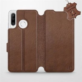 Hülle für Huawei P30 Lite - Farbe Brown Leather