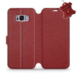 Hülle für Samsung Galaxy S8 Plus - Farbe Dark Red Leather
