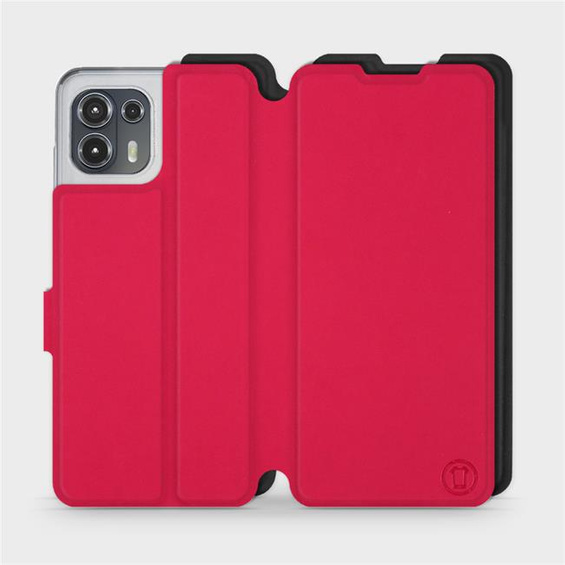 Hülle für Motorola Edge 20 Lite - Farbe Rot mit Schwarz