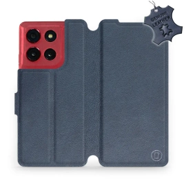 Hülle für Motorola Moto G86 Power 5G - Farbe Blue Leather