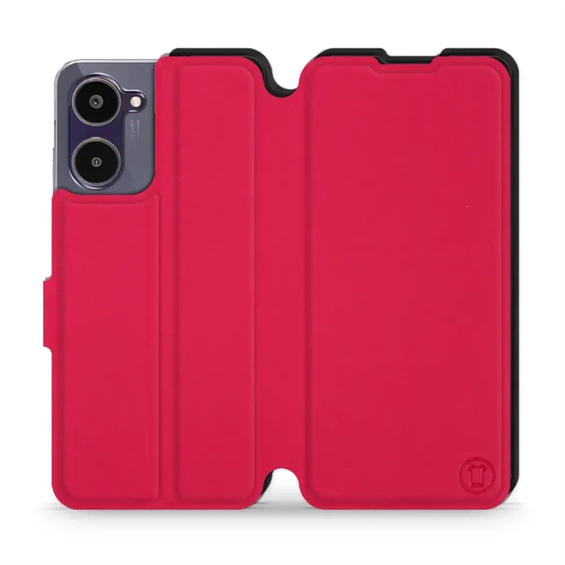 Hülle für Realme 10 - Farbe Rot mit Schwarz