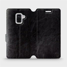 Hülle für Samsung Galaxy A8 2018 - Farbe Black&Orange