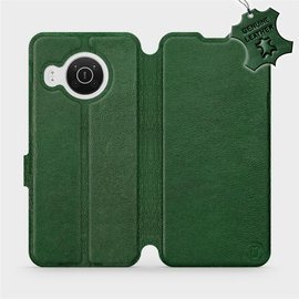 Hülle für Nokia X10 - Farbe Green Leather