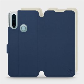 Hülle für OPPO A31 - Farbe Marineblau mit Platin