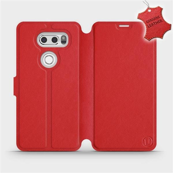 Hülle für LG V30 - Farbe Red Leather