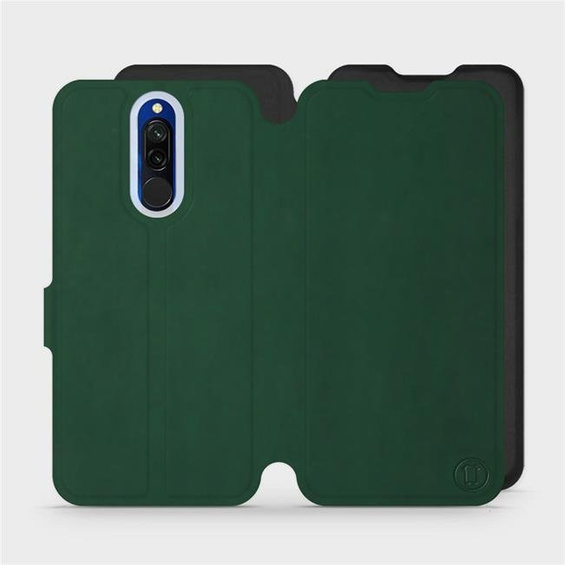 Hülle für Xiaomi Redmi 8 - Farbe Grün mit Schwarz