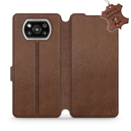 Hülle für Xiaomi POCO X3 NFC - Farbe Brown Leather