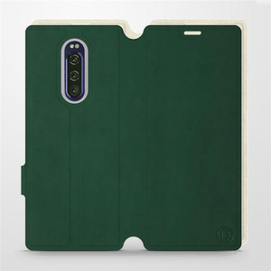 Hülle für Sony Xperia 1 - Farbe Grün mit Platin