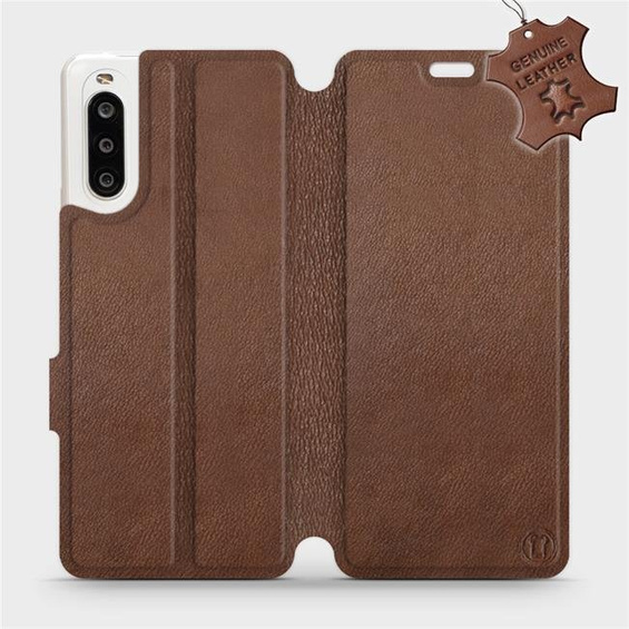 Hülle für Sony Xperia 10 II - Farbe Brown Leather