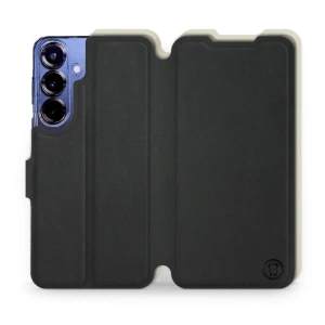 Hülle für Samsung Galaxy S25 Plus - Farbe Schwarz mit Platin