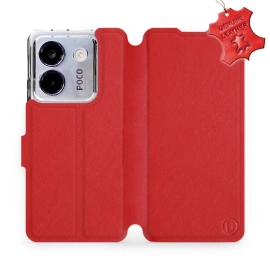 Hülle für Xiaomi POCO M7 Pro 5G - Farbe Red Leather