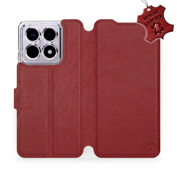 Hülle für Xiaomi 14T Pro - Farbe Dark Red Leather
