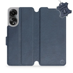 Hülle für OPPO A78 5G - Farbe Blue Leather