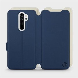 Hülle für Xiaomi Redmi Note 8 Pro - Farbe Marineblau mit Platin