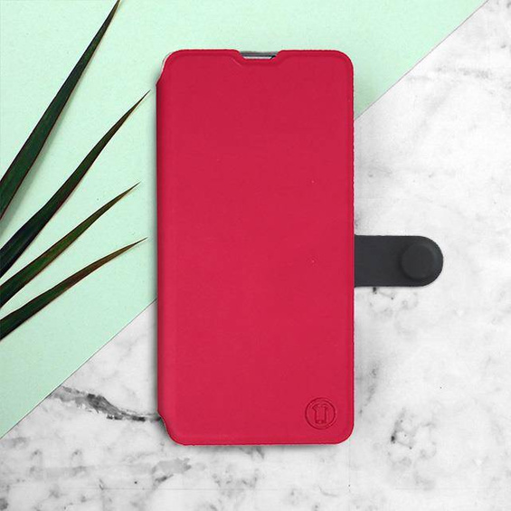 Hülle für LG G8s ThinQ - Farbe Rot mit Schwarz