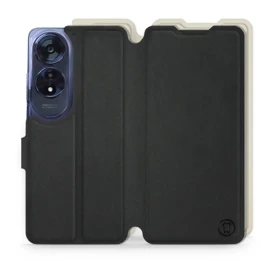 Hülle für OPPO A60 - Farbe Schwarz mit Platin