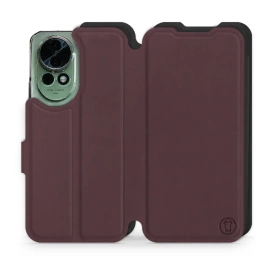 Hülle für Huawei Nova 13 - Farbe Burgund mit Schwarz