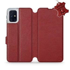 Hülle für Samsung Galaxy M31s - Farbe Dark Red Leather
