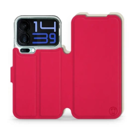 Hülle für Xiaomi 17 Pro Max - Farbe Rot mit Platin