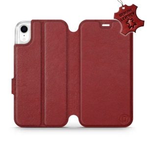 Hülle für Apple iPhone XR - Farbe Dark Red Leather