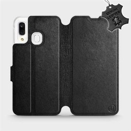 Hülle für Samsung Galaxy A40 - Farbe Black Leather