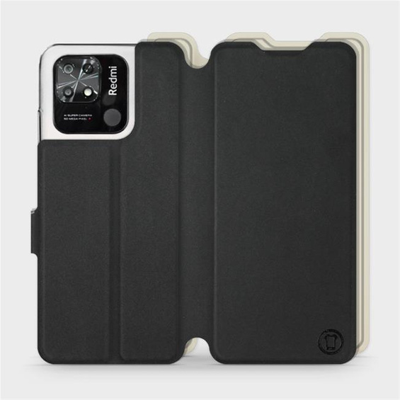 Hülle für Xiaomi Redmi 10C - Farbe Schwarz mit Platin