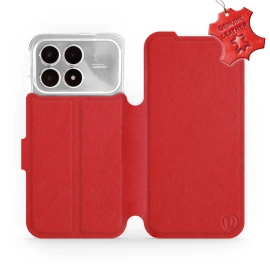 Hülle für Xiaomi Poco F8 Pro - Farbe Red Leather