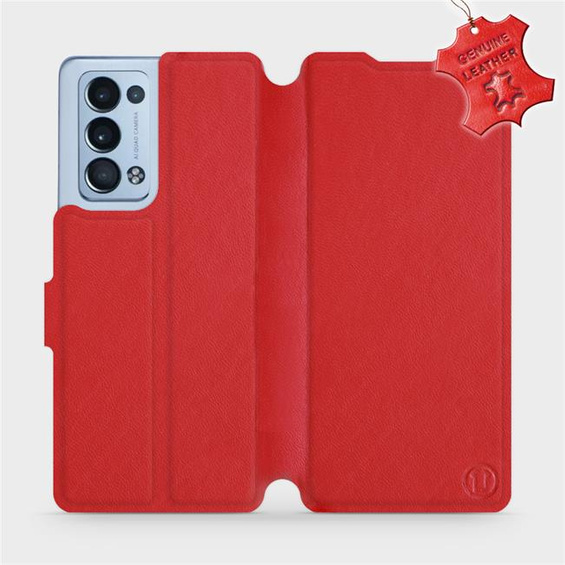 Hülle für OPPO Reno 6 Pro 5G - Farbe Red Leather