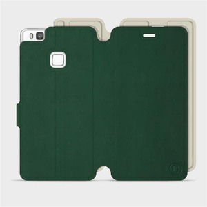 Hülle für Huawei P9 Lite - Farbe Grün mit Platin