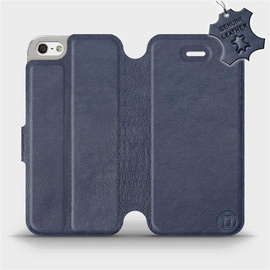 Hülle für Apple iPhone 5s - Farbe Blue Leather