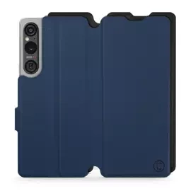 Hülle für Sony Xperia 1 V - Farbe Marine mit Schwarz