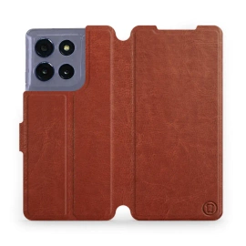 Hülle für Motorola Moto G86 5G - Farbe Brown&Orange