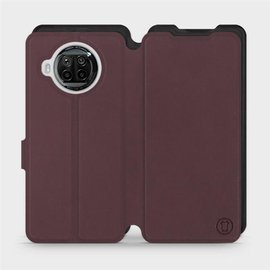 Hülle für Xiaomi Mi 10T Lite - Farbe Burgund mit Schwarz