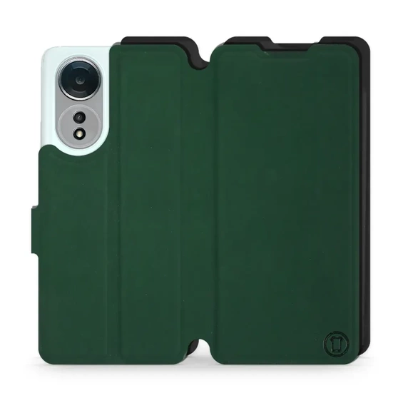 Hülle für OPPO A58 - Farbe Grün mit Schwarz