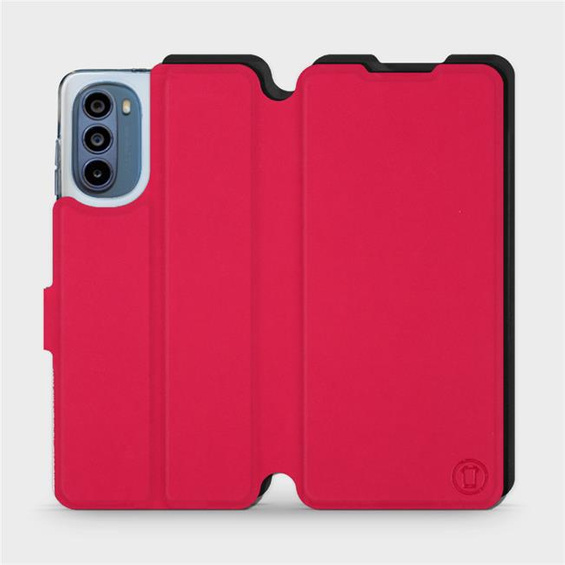 Hülle für Motorola Moto G62 5G - Farbe Rot mit Schwarz