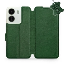 Hülle für Xiaomi Redmi 13C - Farbe Green Leather